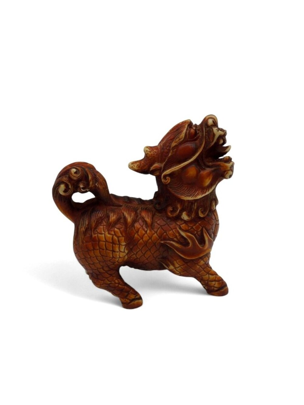 Chinese Foo Dog Figurine Guardian Lion Decor China Vintage 5"